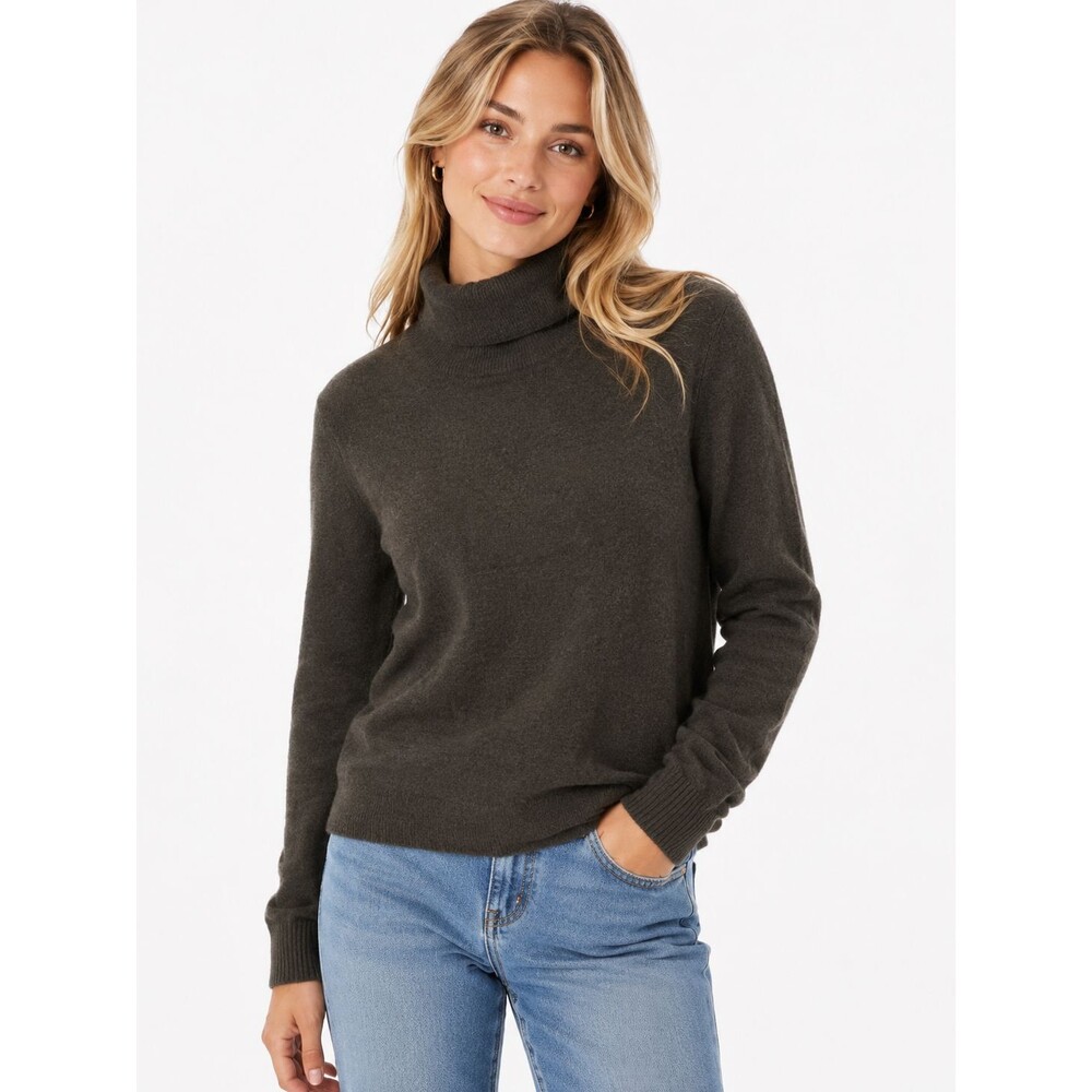 Ralph Lauren 100% Cashmere Turtleneck Sweater XL Olive Brown See Description